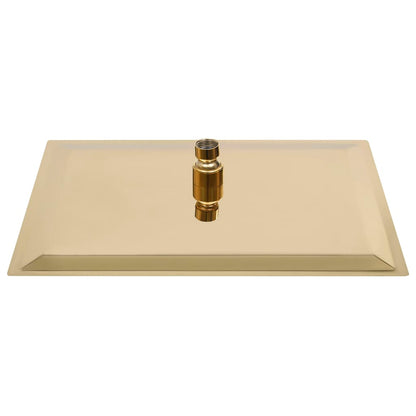 147711 vidaXL Rain Shower Head Stainless Steel 40x40 cm Square Gold