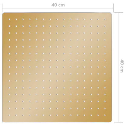 147711 vidaXL Rain Shower Head Stainless Steel 40x40 cm Square Gold