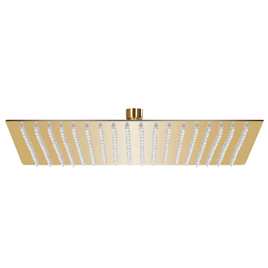 147712 vidaXL Rain Shower Head Stainless Steel 50x50 cm Square Gold