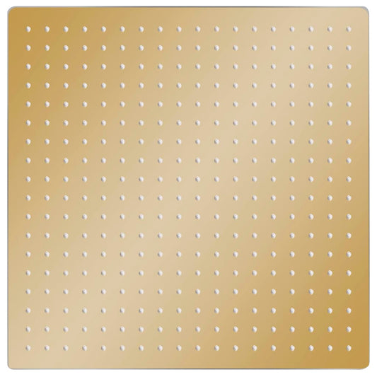 vidaXL Rain Shower Head Stainless Steel 50x50 cm Square Gold