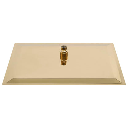 vidaXL Rain Shower Head Stainless Steel 50x50 cm Square Gold