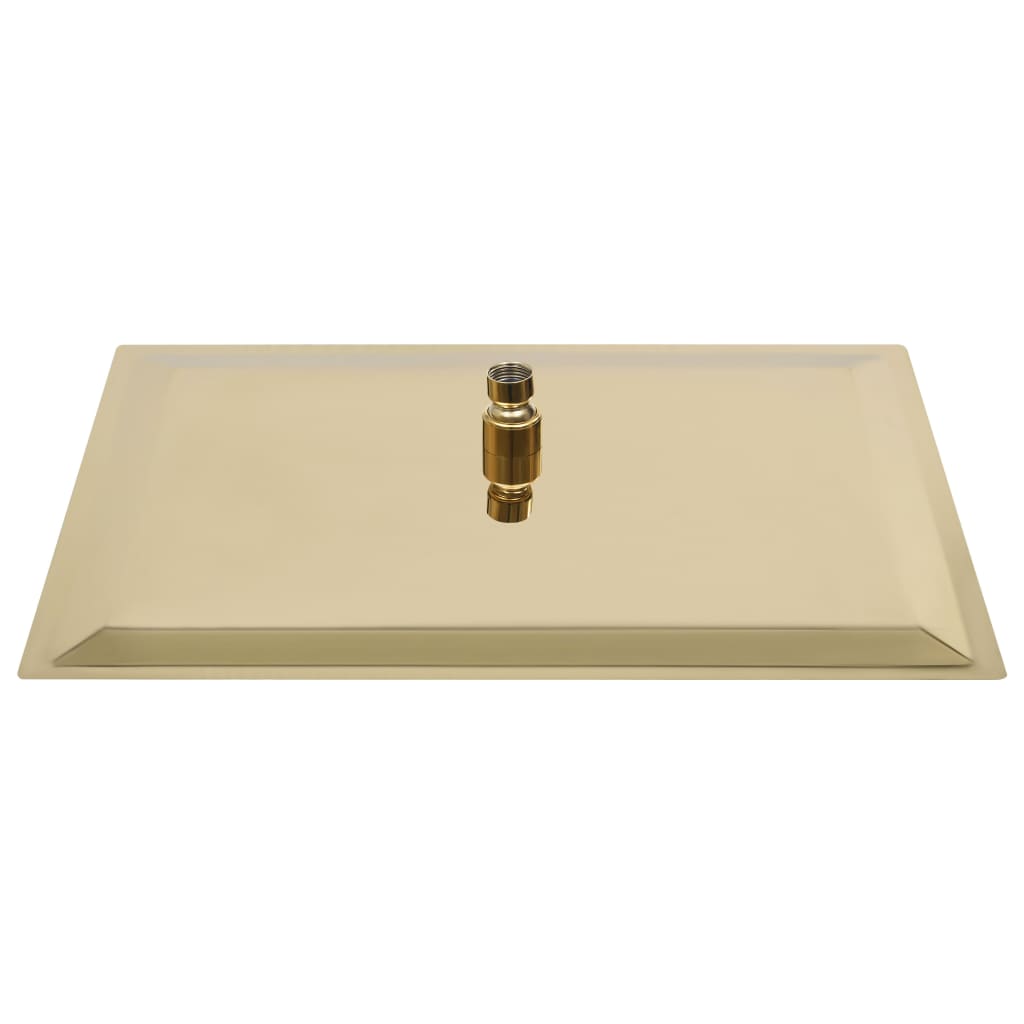 147712 vidaXL Rain Shower Head Stainless Steel 50x50 cm Square Gold