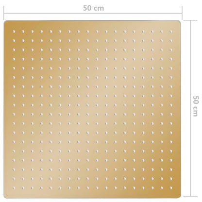 147712 vidaXL Rain Shower Head Stainless Steel 50x50 cm Square Gold