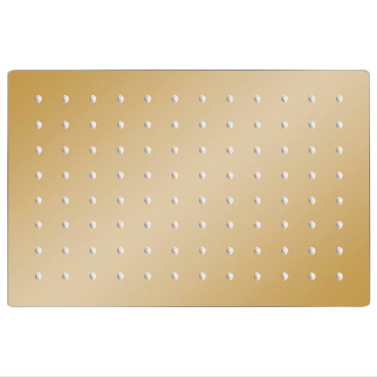 vidaXL Rain Shower Head Stainless Steel 30x20 cm Rectangular Gold
