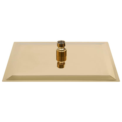 147713 vidaXL Rain Shower Head Stainless Steel 30x20 cm Rectangular Gold