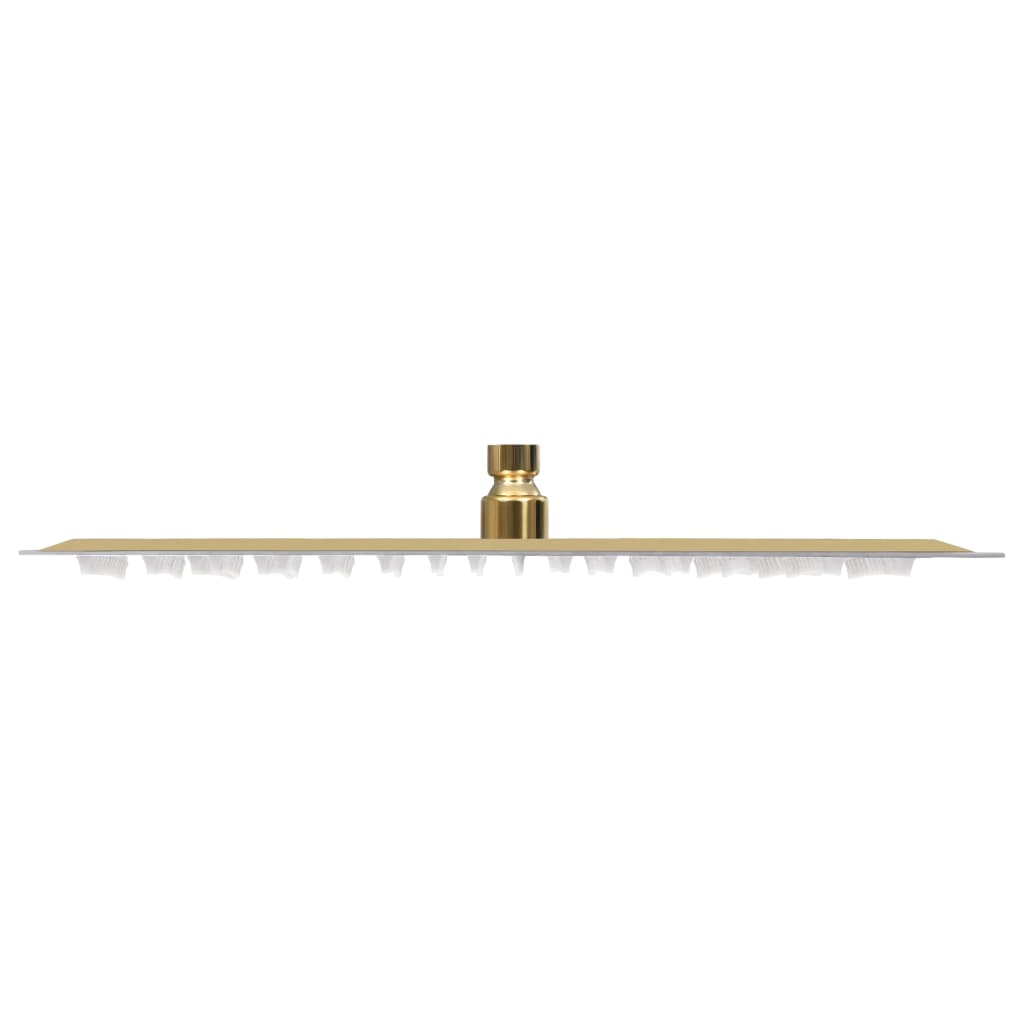147714 vidaXL Rain Shower Head Stainless Steel 40x30 cm Rectangular Gold