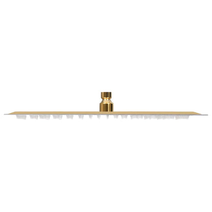 147714 vidaXL Rain Shower Head Stainless Steel 40x30 cm Rectangular Gold