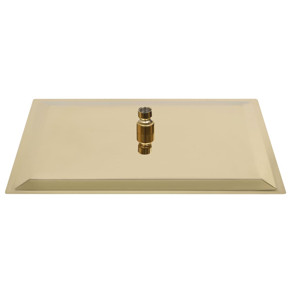 147714 vidaXL Rain Shower Head Stainless Steel 40x30 cm Rectangular Gold