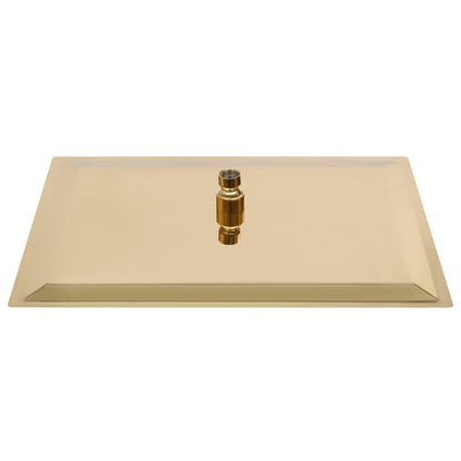 147714 vidaXL Rain Shower Head Stainless Steel 40x30 cm Rectangular Gold