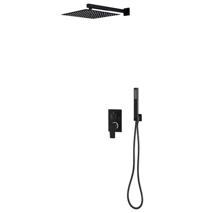 147718 vidaXL Shower System Stainless Steel 201 Black