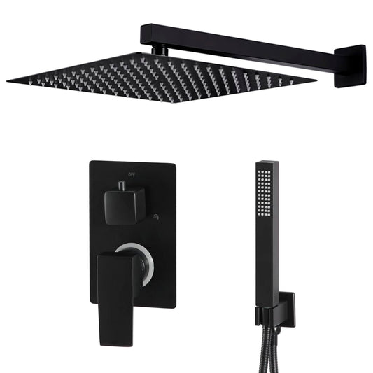 147718 vidaXL Shower System Stainless Steel 201 Black