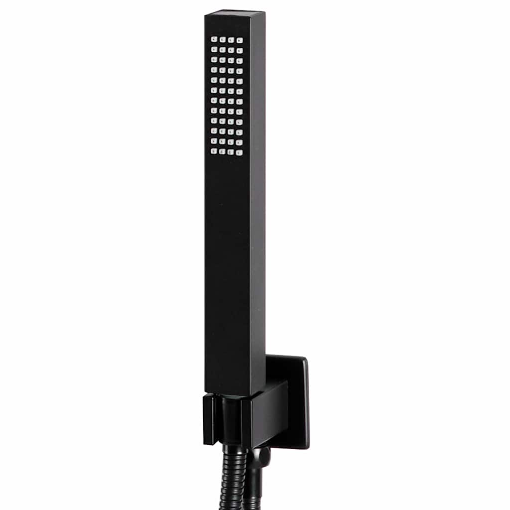 147718 vidaXL Shower System Stainless Steel 201 Black