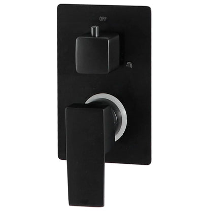vidaXL Shower System Stainless Steel 201 Black