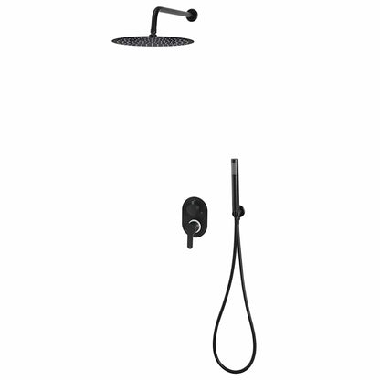 147721 vidaXL Shower System Stainless Steel 201 Black
