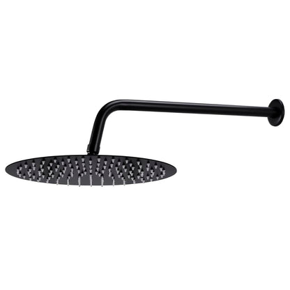 vidaXL Shower System Stainless Steel 201 Black