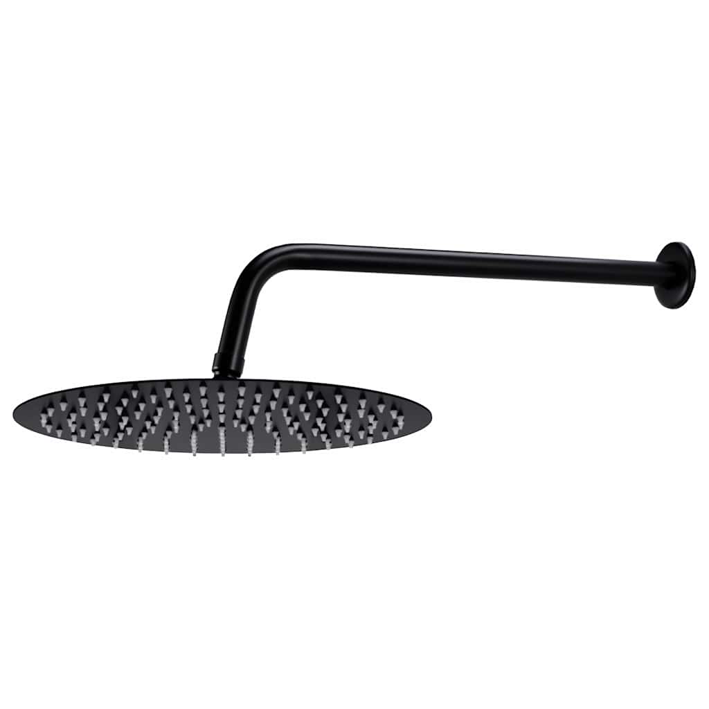 147721 vidaXL Shower System Stainless Steel 201 Black