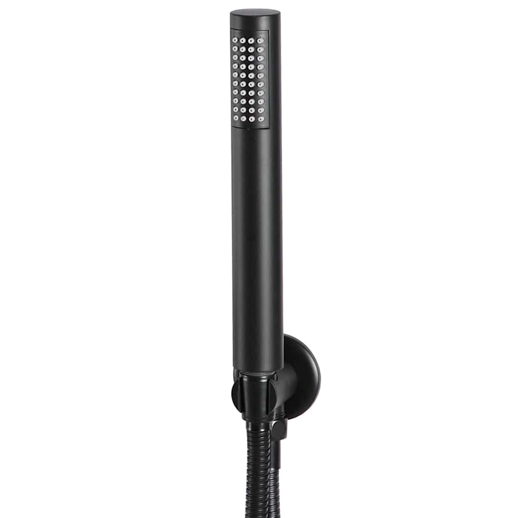 147721 vidaXL Shower System Stainless Steel 201 Black