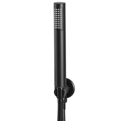 147721 vidaXL Shower System Stainless Steel 201 Black