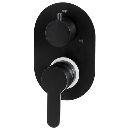 vidaXL Shower System Stainless Steel 201 Black