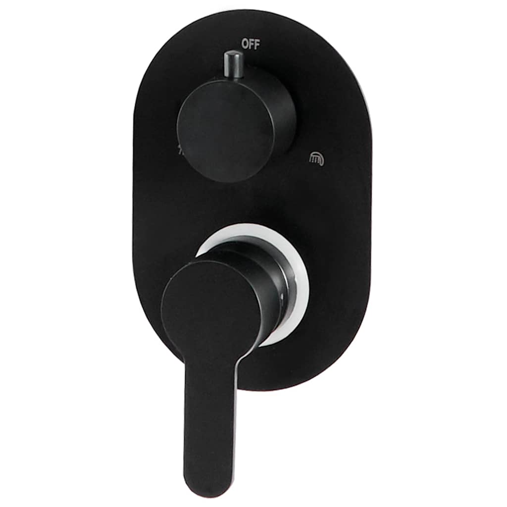 147721 vidaXL Shower System Stainless Steel 201 Black