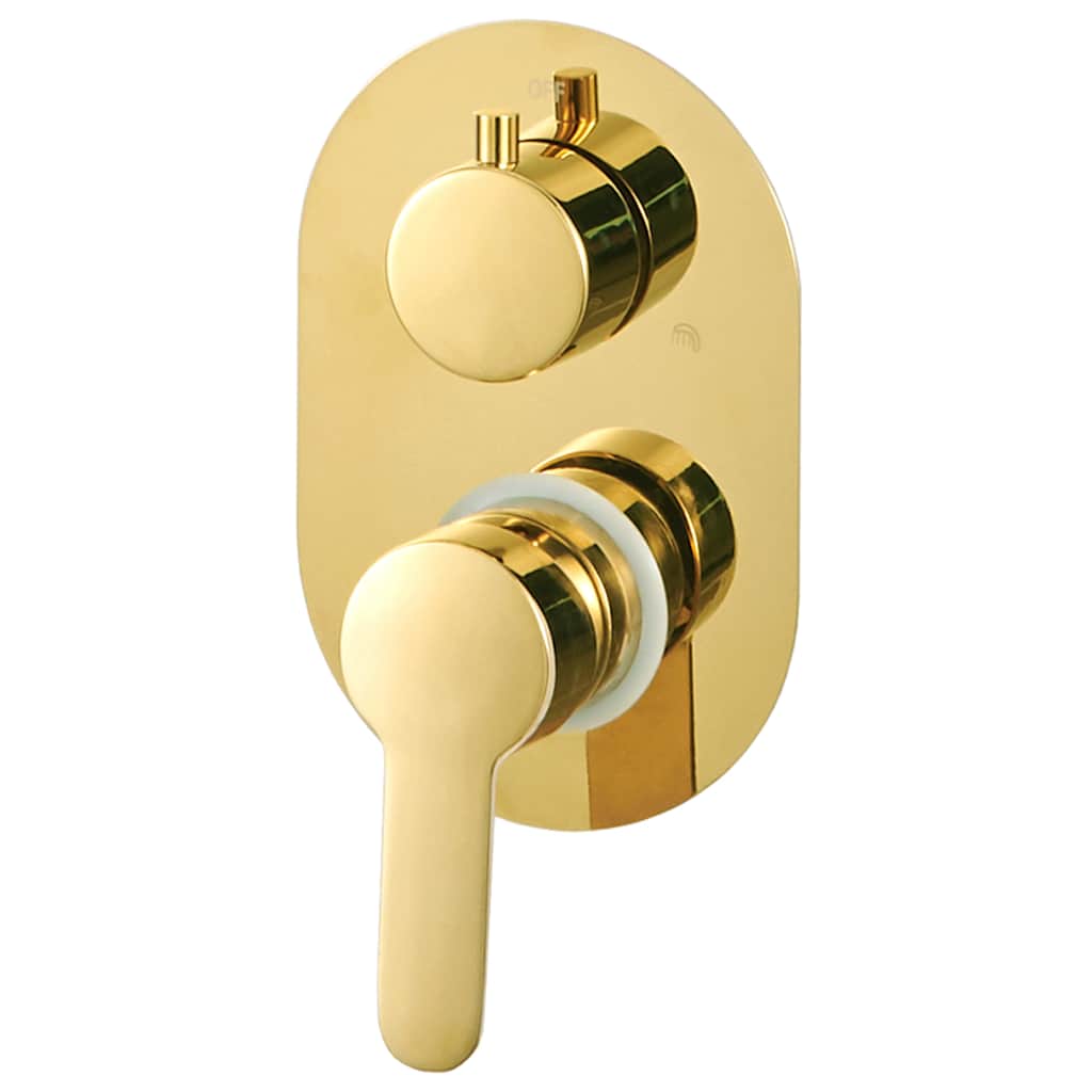 147722 vidaXL Shower System Stainless Steel 201 Gold
