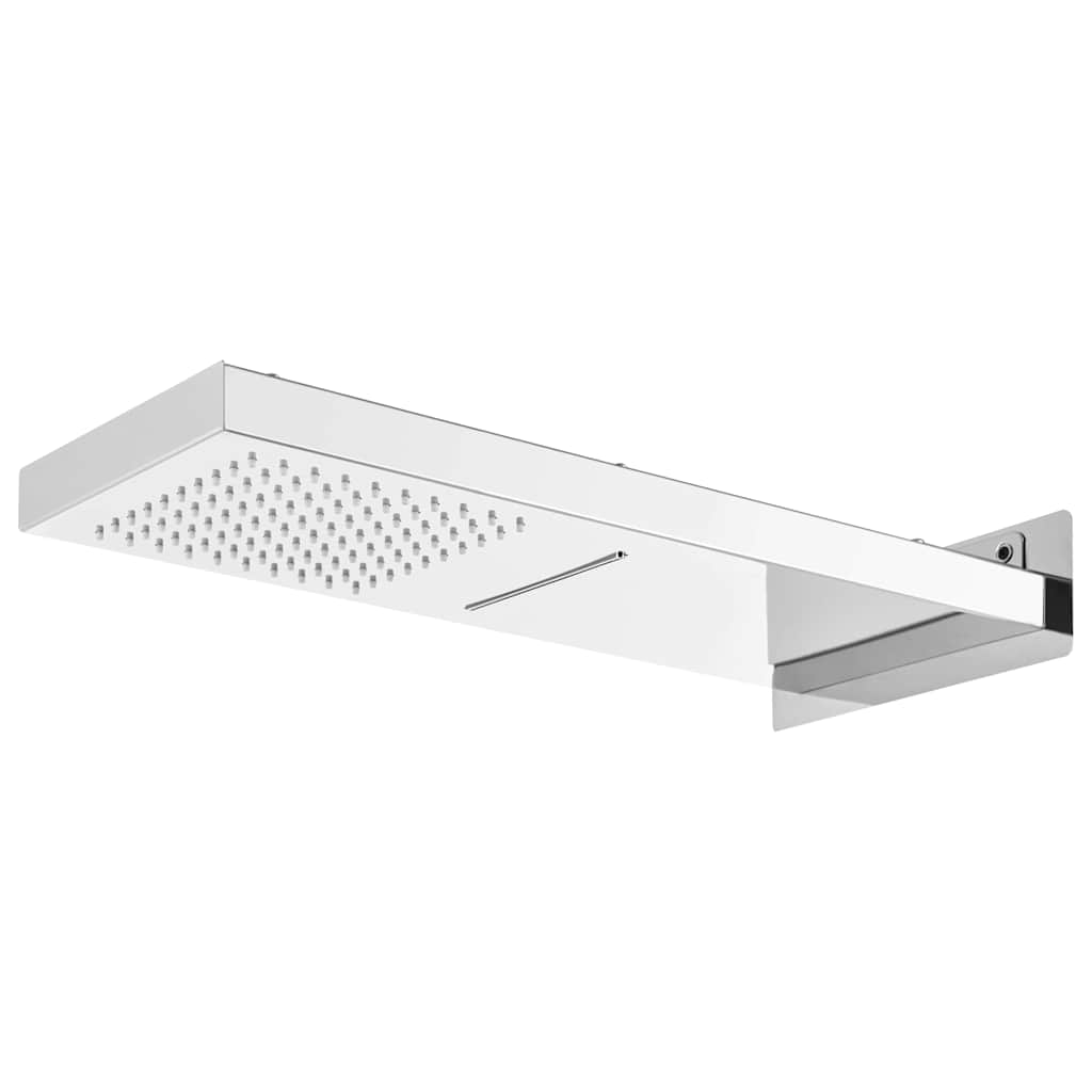147725 vidaXL Shower System Stainless Steel 201 Silver