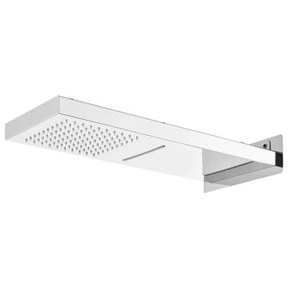 147725 vidaXL Shower System Stainless Steel 201 Silver