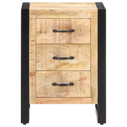320229 vidaXL Bedside Cabinet 40x35x55 cm Solid Mango Wood
