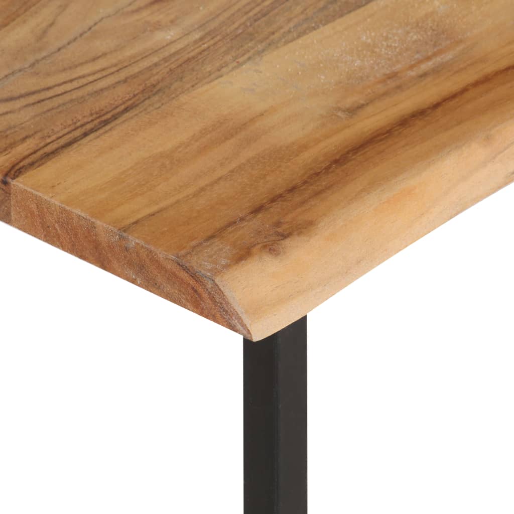 vidaXL Peg with Live Edge 100x35x22 cm Solid Acacia Wood