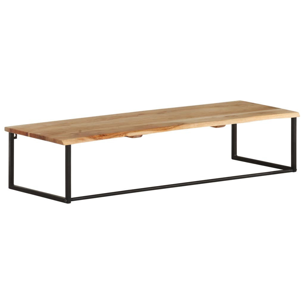 vidaXL Peg with Live Edge 100x35x22 cm Solid Acacia Wood