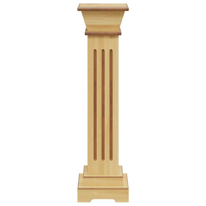 323968 vidaXL Classic Square Pillar Plant Stand Light Wood 17x17x66 cm MDF