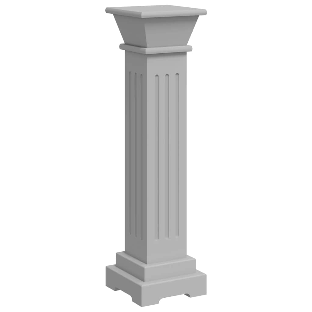 vidaXL Plant Stand | Grey | MDF | Small | Decorative Inlays | Plant Stand