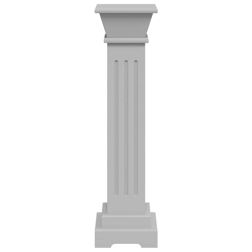 vidaXL Plant Stand | Grey | MDF | Small | Decorative Inlays | Plant Stand