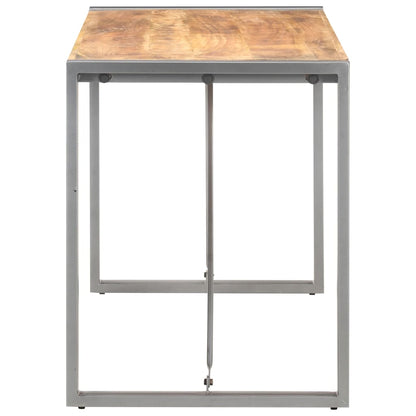 vidaXL Dining Table 120x60x75 cm Solid Rough Mango Wood