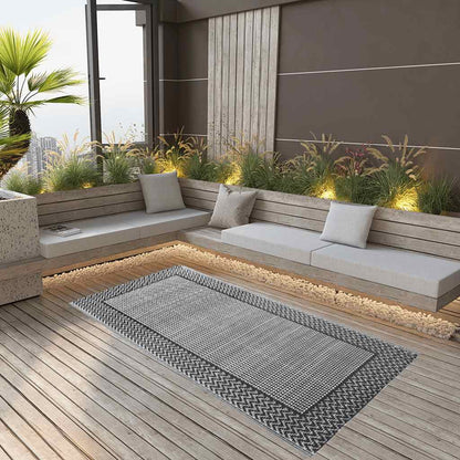 vidaXL Outdoor Carpet ARAKIL Grey 120x180 cm PP