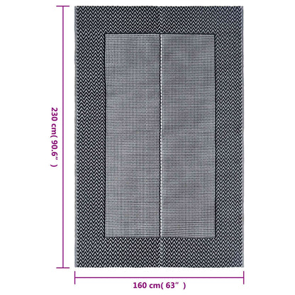 vidaXL Outdoor Carpet ARAKIL Grey 160x230 cm PP