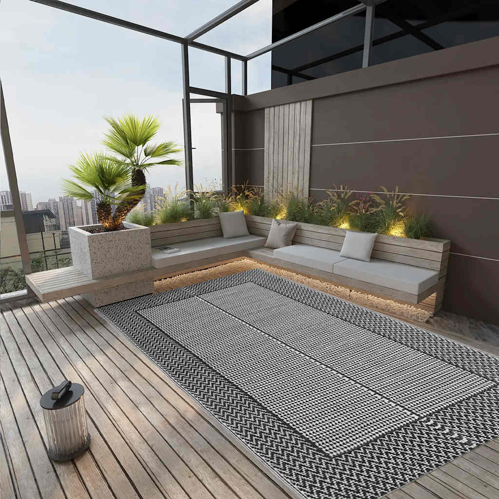 vidaXL Outdoor Carpet ARAKIL Grey 160x230 cm PP