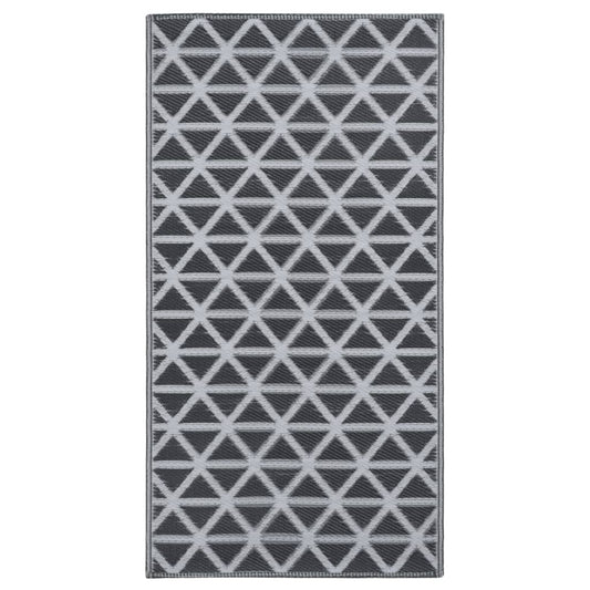 310417 vidaXL Outdoor Carpet ARAKIL Black 120x180 cm PP