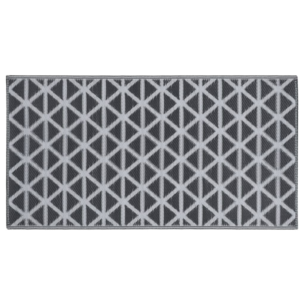 vidaXL Outdoor Carpet ARAKIL Black 120x180 cm PP