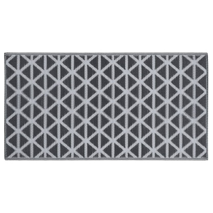 vidaXL Outdoor Carpet ARAKIL Black 120x180 cm PP