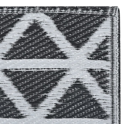 vidaXL Outdoor Carpet ARAKIL Black 120x180 cm PP