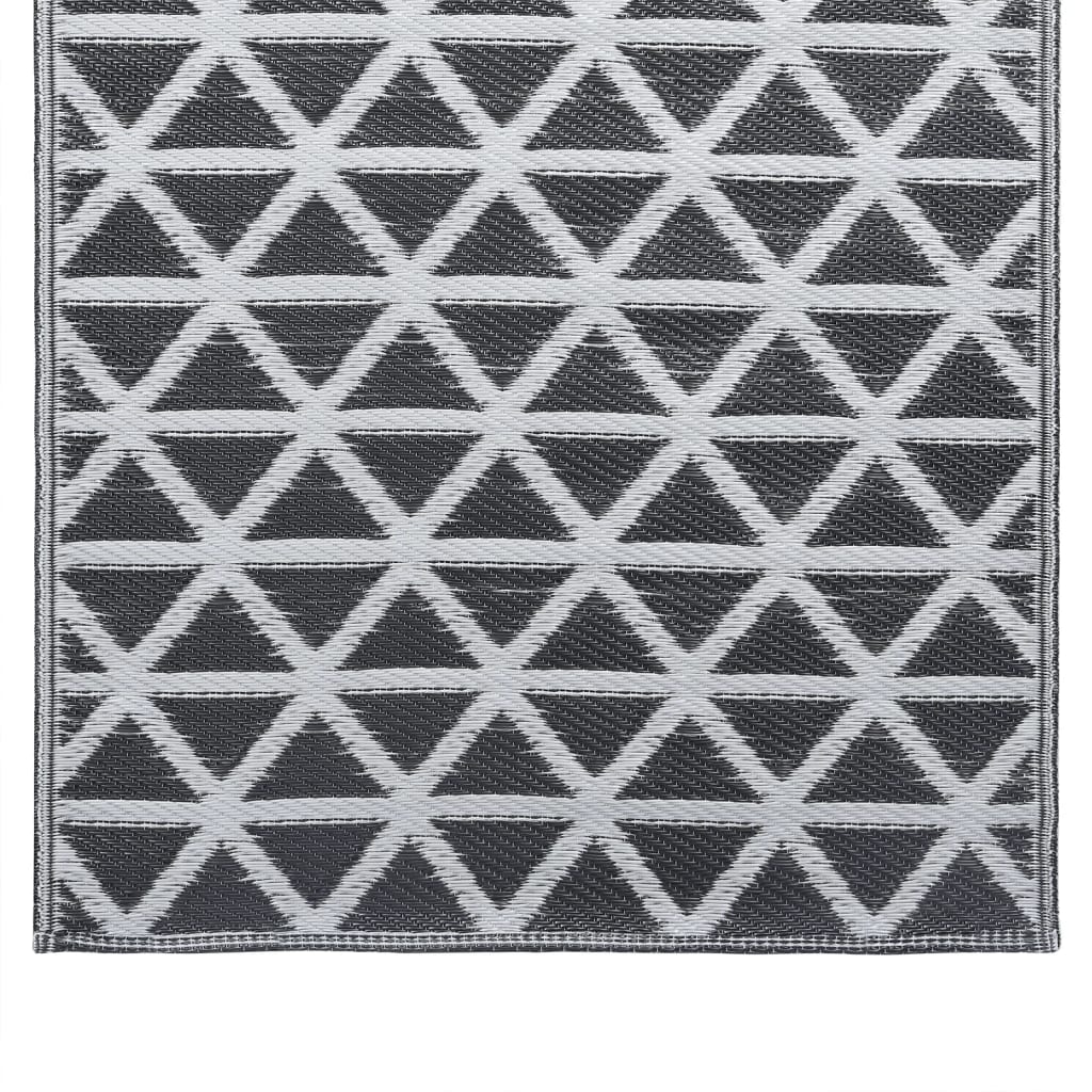 vidaXL Outdoor Carpet ARAKIL Black 120x180 cm PP