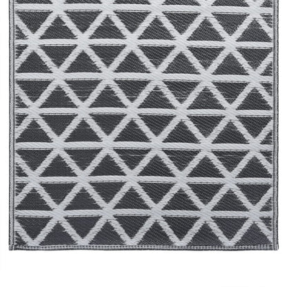 vidaXL Outdoor Carpet ARAKIL Black 120x180 cm PP