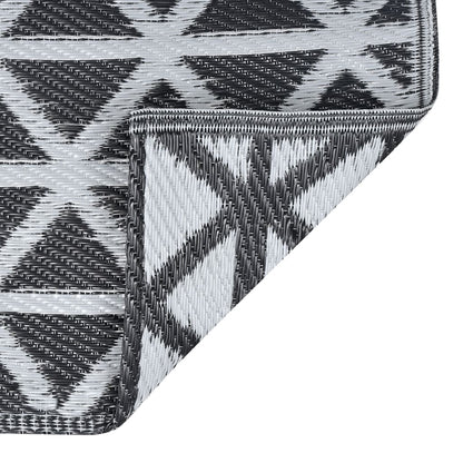 vidaXL Outdoor Carpet ARAKIL Black 160x230 cm PP