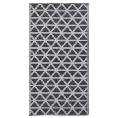 vidaXL Outdoor Carpet ARAKIL Black 190x290 cm PP