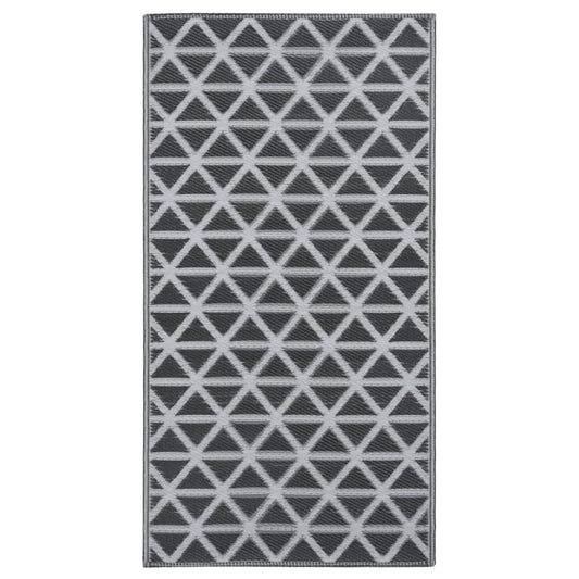 310419 vidaXL Outdoor Carpet ARAKIL Black 190x290 cm PP