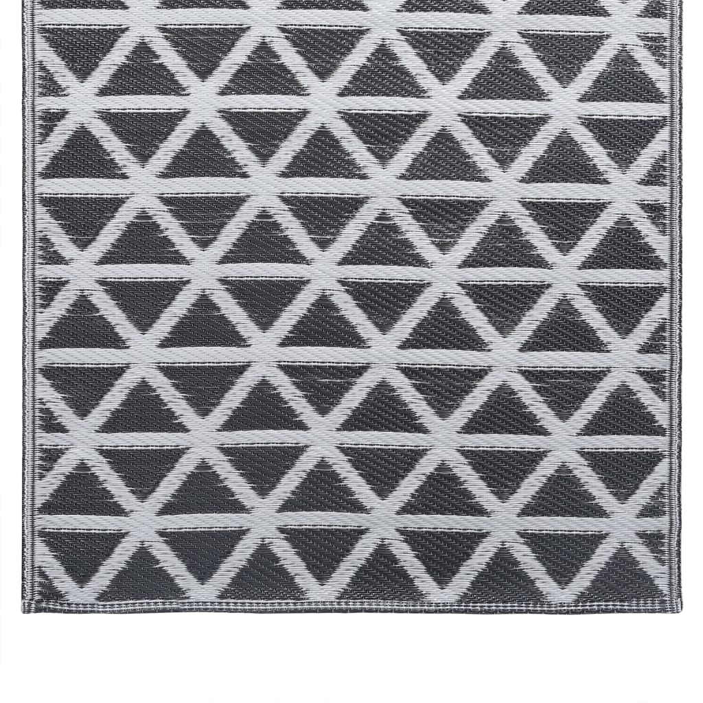 vidaXL Outdoor Carpet ARAKIL Black 190x290 cm PP