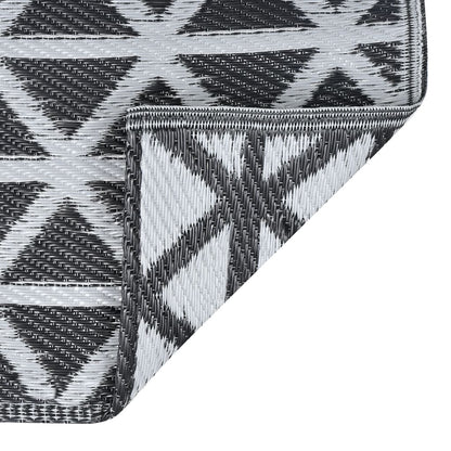 vidaXL Outdoor Carpet ARAKIL Black 190x290 cm PP