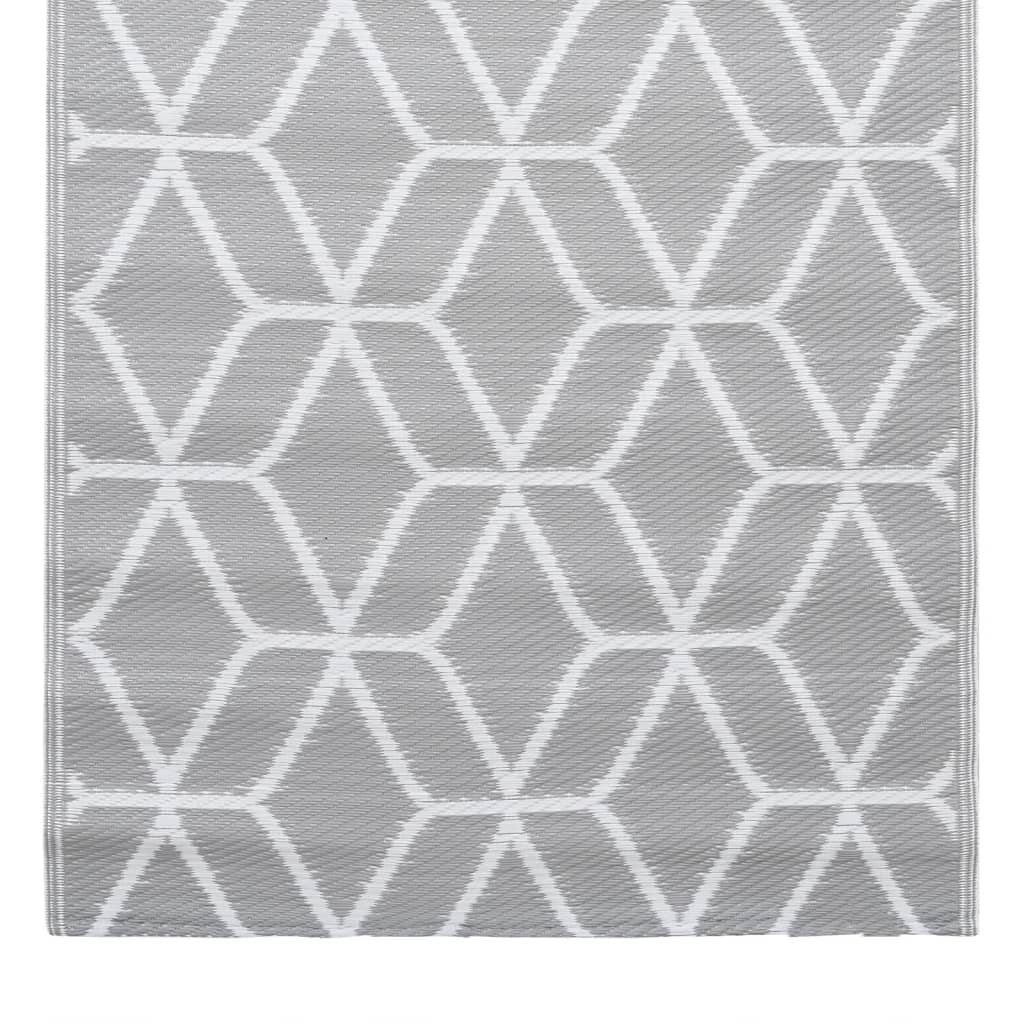 vidaXL Outdoor Carpet ARAKIL Grey 120x180 cm PP