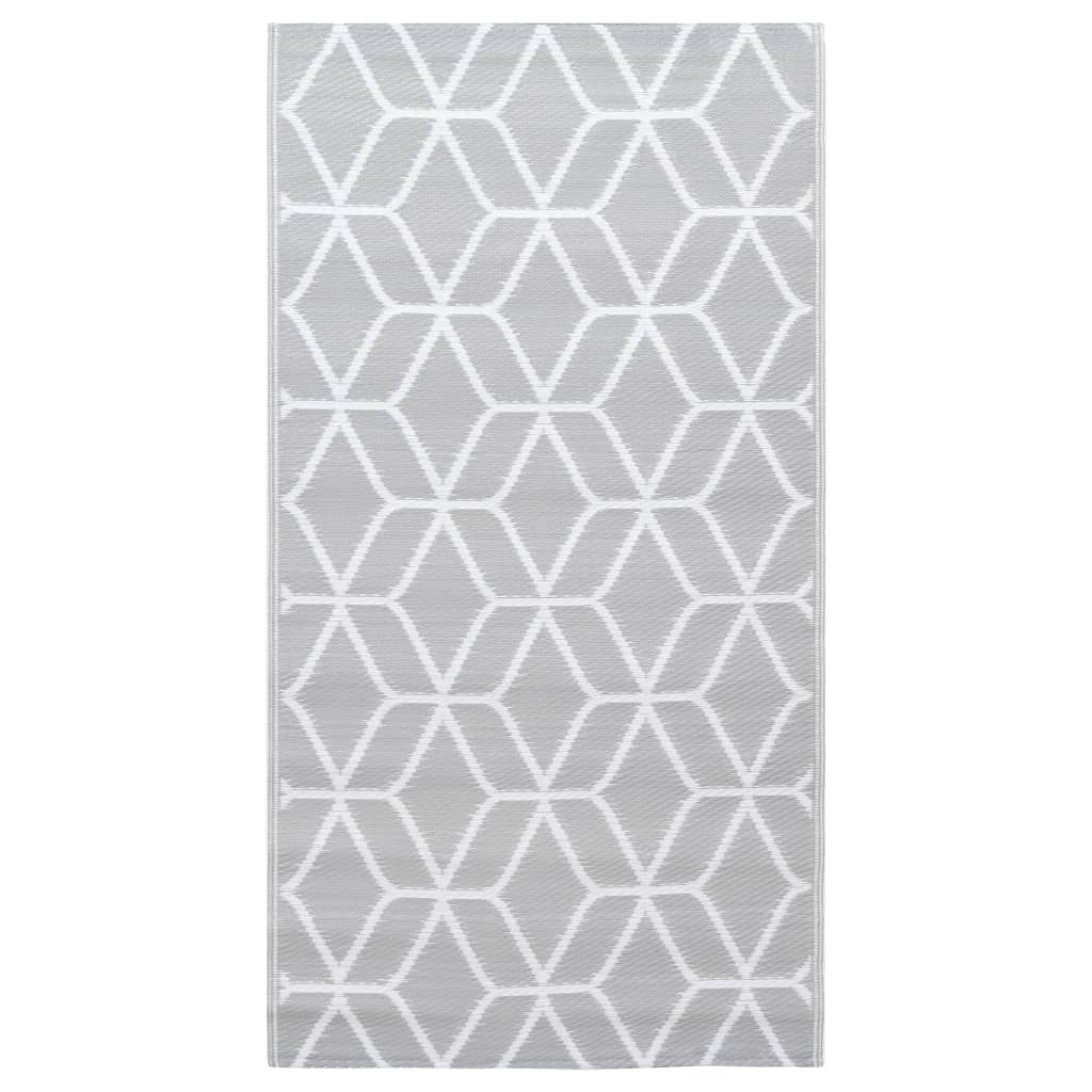 vidaXL Outdoor Carpet ARAKIL Grey 190x290 cm PP